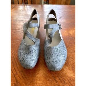 Rieker Mirjam 14 Mary Jane Pump Shoes Womans 38 US 7 Artsy Colorful Whimsical